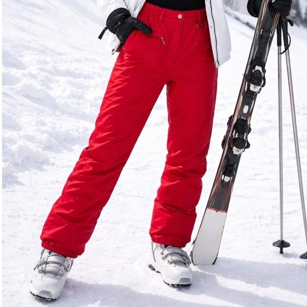 Boulder Gear Womens Red Insulated Ski Snow Pants Size 12 Waterproof Winter - Picture 2 of 9